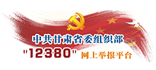 中共甘肃省委组织部“12380”网上举报平台