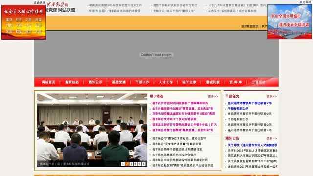 连云港党建网首页缩略图