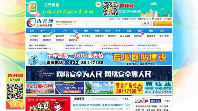 青开网首页缩略图