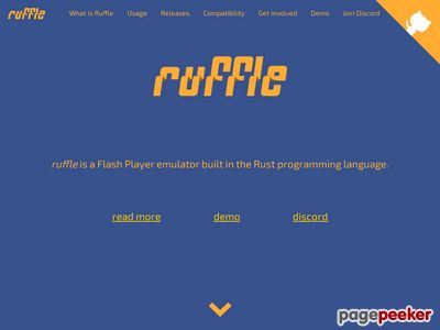 Ruffle 官网,Chrome安装Ruffle支持Flash首页缩略图