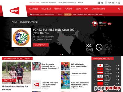 羽毛球世界联合会官网